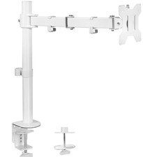 Vivo Stand V001-W Single Monitor Desk Mount - Up to 38