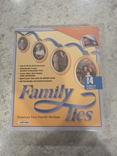 Vintage Family Ties PC Windows 95 Or 3.1 Version 4 Genealogy Program Software picture