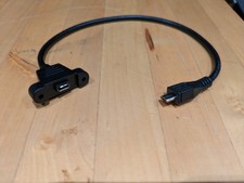 10x Micro USB Panel-Mount Extension Cable, 6