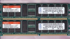 1GB 2x512MB PC-2100R DDR-266 ECC REG HYNIX HYMD264G726B4M-H AA-A IBM 09N4307 KIT picture
