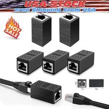1-5PACK RJ45 Inline Coupler Cat6/Cat5e Ethernet Network Cable Extender Connector picture