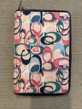 Vintage Coach Vintage Poppy Ikat Tablet Case Zipper picture