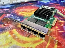 Intel I350-T4 Quad Port Gigabit Ethernet Server Adapter PCIe x4 I350T4BLK NIC picture