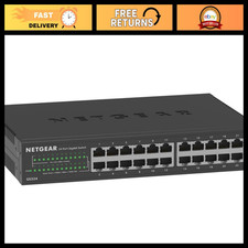 24-Port Gigabit Ethernet Unmanaged Network Switch, High-Speed Network Hub, Plug picture