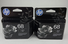 2 Pack - HP 68 Black Ink Cartridge 7FP21TN EXP 11/2027 Sealed picture