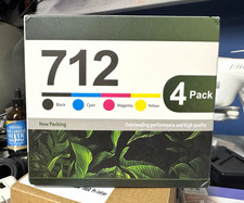 Lomentics 712 Compatible Ink Cartridges for HP 4-Pack BK/C/M/Y picture