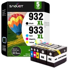 932XL 933XL Ink Combo 5-Pack for HP Officejet 6100 7612 6700 Printers picture