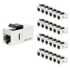 25-Pack iwillink 10Gbps CAT7 RJ45 Shielded Ethernet Keystone Coupler Jack STP picture