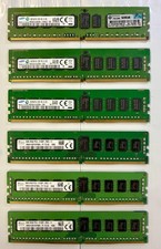 🚀 LOT OF (6) Samsung + SK Hynix 8GB / ECC RDIMM RAM / 2Rx8 PC4-2133P-RE0 picture