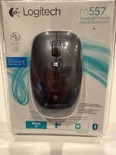 Logitech M557 (910-003971) Wireless Slim Ambidextrous Mouse New Unopened picture