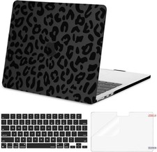 Sleeve for MacBook Air 13 inch, 3 in 1 Leopard Grain Hard Case & Keyboard Cover picture