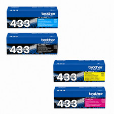 Brother TN-433 High Yield Toner Set 4 Pack TN433BK, TN433C, TN433M, TN433Y picture