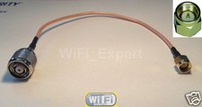 1 x 8 inch RP-TNC Male plug to SMA Male jumper coax RF cable RG316 USA picture