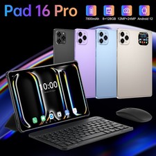 Pad 16 Pro 10.1'' Tablet PC 8+128GB 12+24MP Android 7800mAh IPS Dual Sim Gifts picture