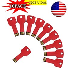 32GB Metal Key Shape USB2.0 Flash Drive Thumb Pen Drive Memory Stick Storage Lot picture