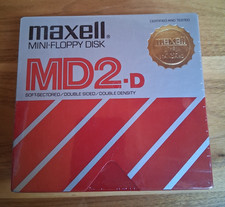 10 Pack Maxell 5 1/4 inch Mini-Floppy Disk MD2-D Factory Sealed picture