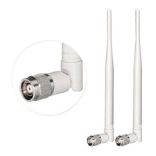 2-Pack 2.4GHz 5dBi RP-TNC White WiFi Antenna for Netgear TP-Link WiFi Router AP picture