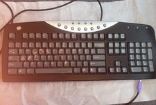 Gateway RT3602 Black PS/2 Keyboard VTG Wired Computer  P/N 7003990 UNTESTED picture