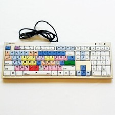 Used Logickeyboard Slim Line Series - Avid Media Composer PC Keyboard MCOM4-AJPU picture