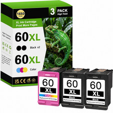 3PK 60XL Ink Cartridge replacement DeskJet F4210 F4213 F4230 F4235 F4238 F4240 picture