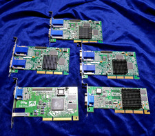 (3) MATROX G45FMDHP16DB DUAL SCREEN VGA GRAPHICS CARDS + (2) ATI VGA CARDS; AGP picture