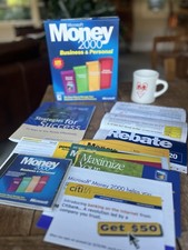 Microsoft Money 2000 Business & Personal Complete Retail Box Windows w/ Receipt picture