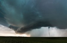 Landscape photography nature clouds storm field ground Custom Gaming Mat Desk picture