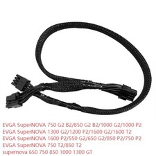 For EVGA Supernova750 850 G3 B3 G5 P2 8PIN TO DUAL 8pin PCIE VGA Power Cable USA picture