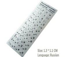 ✅2PC Alphabet Letters Keyboard Stickers For computer Laptop SILVER picture