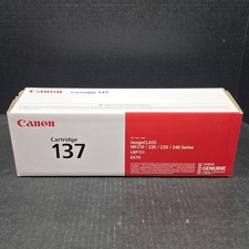 GENUINE Canon 137 Black Toner Cartridge, 9435B001, Brand New & Sealed picture