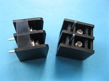 200 pcs Black 2 pin 6.35mm Screw Terminal Block Connector Barrier Type DC29B New picture