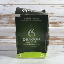 Nuance Dragon Dictate 2.0 for Mac OS X Speech Recognition Software w/ Disc & Key picture