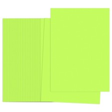 Fluorescent Green Color Copy Paper, 100 Sheets 8.3x5.9