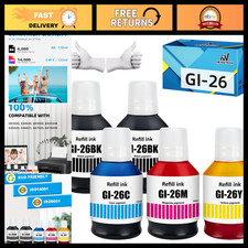 Ink Refill Bottles for Canon GX7020, 5-Pack, BK/C/M/Y - High-Quality Ink Supply picture