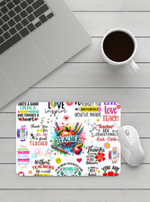 Teacher Gratitude Handmade Designed Mouse Pad. picture