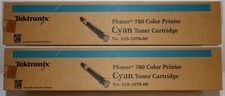 2 Sealed Tektronix 016-1679-00 Cyan Toner Cartridges Xerox Phaser 780 picture