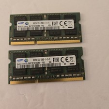 Samsung 8gb PC3L-2rx8 - 13800s - 11-13-f3 Lap Top RAM Memory (M471B1G73DBO) x 2 picture