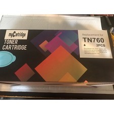 NIB 2PK EZ Ink Toner Cartridge Replacement for Brother TN760 BLACK  picture