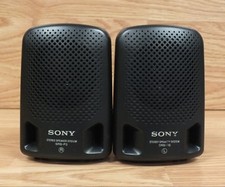 Genuine Sony (SRS-P3) 3.5mm Wired Black Stereo Speaker System **READ**  picture