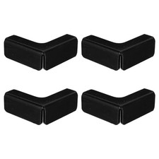 4pcs Aquarium Glass Clamp Brackets, Aluminum Alloy, Black picture