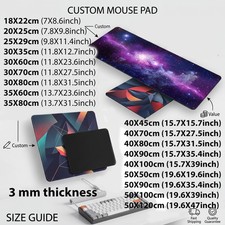 Custom Mouse Pad Personalized Your Photo Logo Gaming Desk Mat XXL Any Size picture