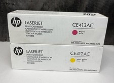 *2pc Lot* Genuine HP LaserJet Yellow, Magenta CE412AC ,CE413AC Sealed Ships Fast picture