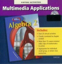 Glencoe Mathematics Algebra 2: Multimedia Applications MAC CD learn math teach picture