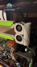 Ultra Short Dual Fan Cooling Mod Kit For NVIDIA Tesla P100 P40 M40 GPU picture