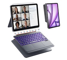 WIWU Magnetic Detachable Keyboard Folio w/ Trackpad iPad Air 13/Pro 12.9 Grey picture