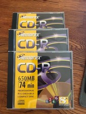 3x Memorex CD-R 650MB 74min Professional Recordable CD AND 1x Imation Cd-R picture