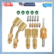 R410a Adapter for Mini Split System, 5/16 Female 1/4 Male Flare Adapter picture