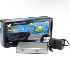 Monoprice 3D 1X2 Pro Series Powered HDMI Splitter w/ 4K Support HD-120E3-3D-V2 picture