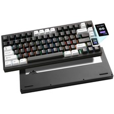 YUNZII AL80 Wireless Mechanical Keyboard,Full Aluminum CNC, Smart LCD Display... picture
