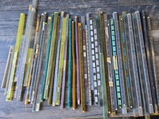 Vintage Retro Lot IC CHIPS CERAMIC Plastic Assorted GOLD Scrap Collection Tubes picture